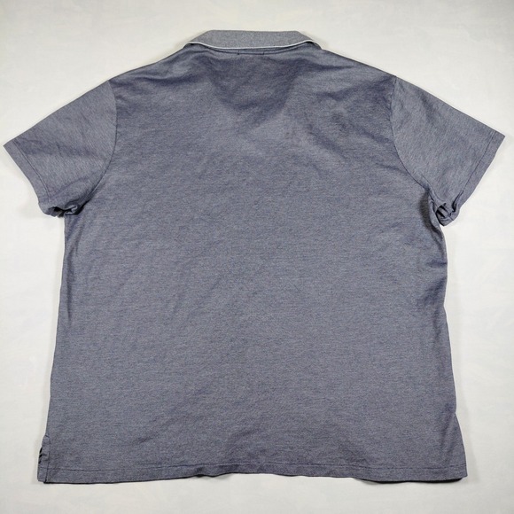Polo Ralph Lauren Featherweight Mesh Polo Shirt Grey Johnny Collar Mens XXL Pony - Picture 5 of 9